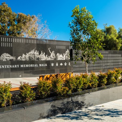 Black Granite - ANZAC Centenary Memorial Walk | Commercial Ceramics & Stone - Commercial Building Projects